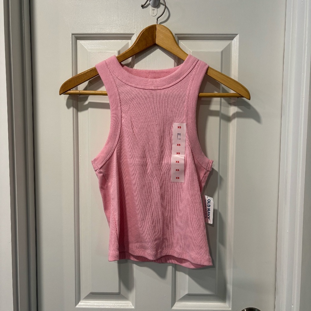 Old Navy Snug Crop Tank Top - Pink